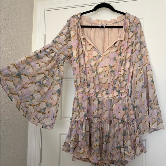 Buddy Love Dresses & Skirts - Floral Ruffle ROMPER Dress in Pastel Shades